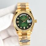 Clean Factory Rolex Day-date 3255 Green Face Watch 36mm